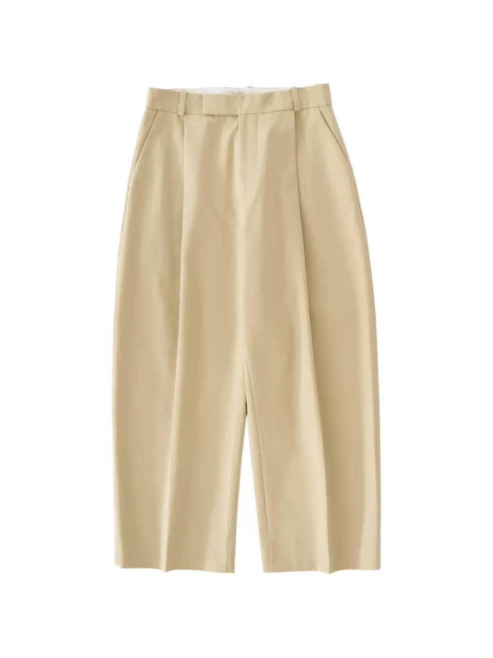 Studio Nicholson Pleated Tab-fastening Pull Trousers In Brown