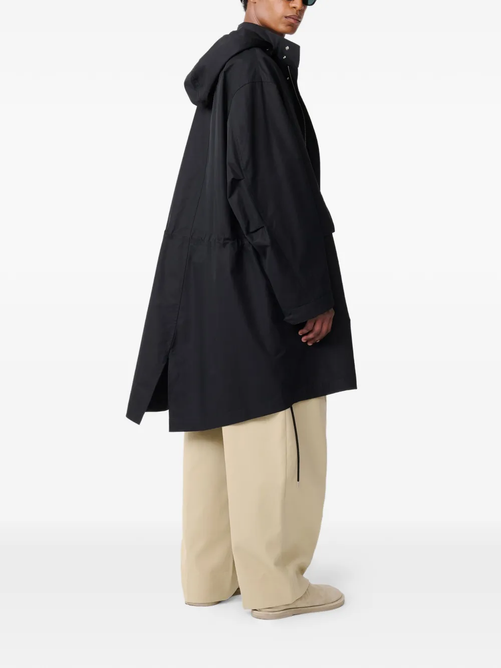  Studio Nicholson Pleated Tab-fastening Pull Trousers - Neutrals 