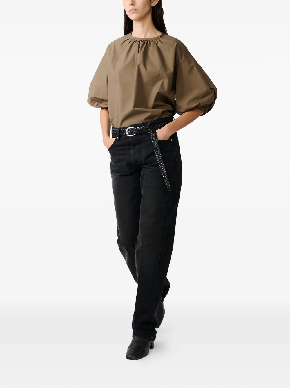  Studio Nicholson Blusa Cove - Marrón 