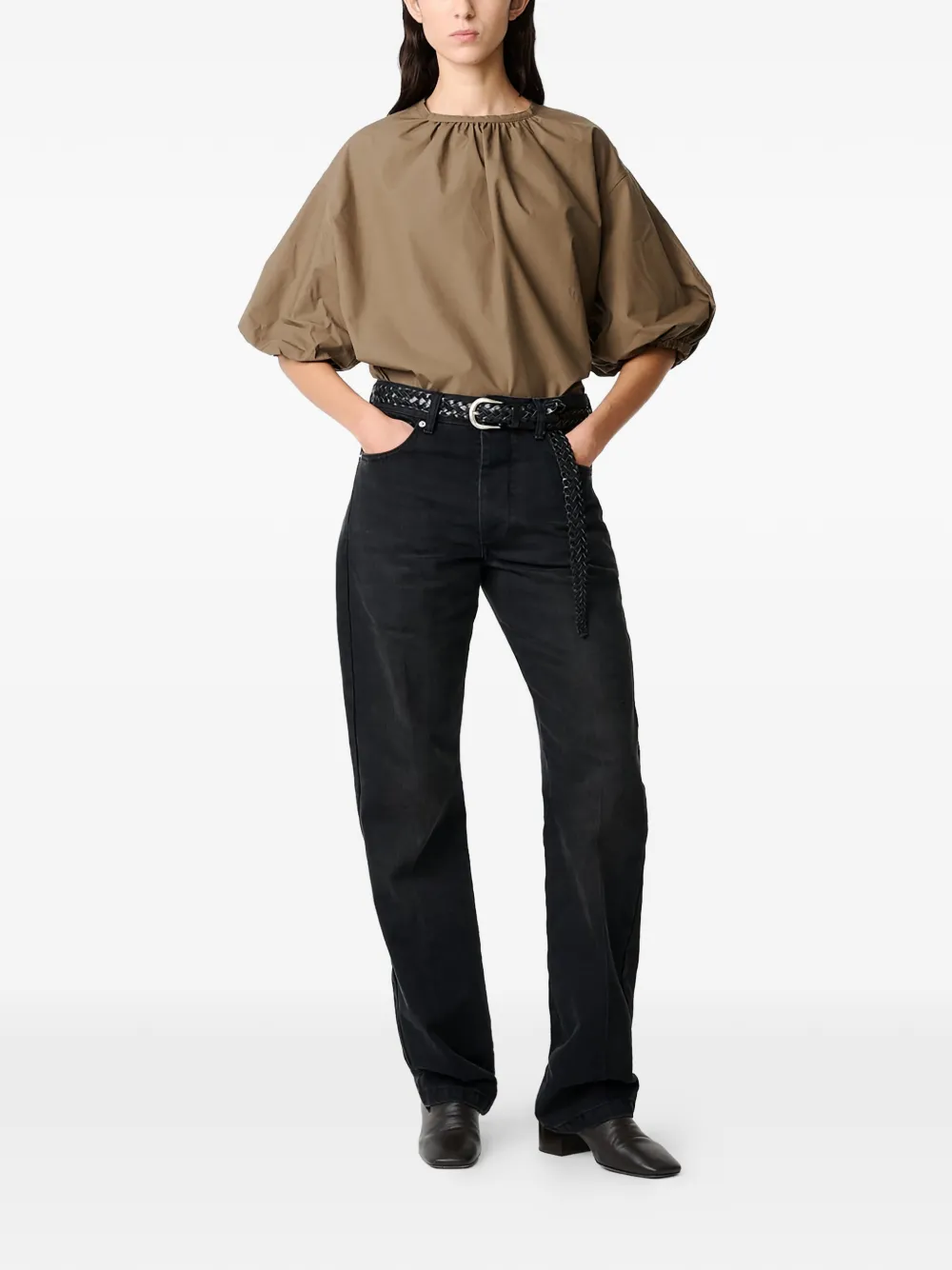  Studio Nicholson Blusa Cove - Marrón 