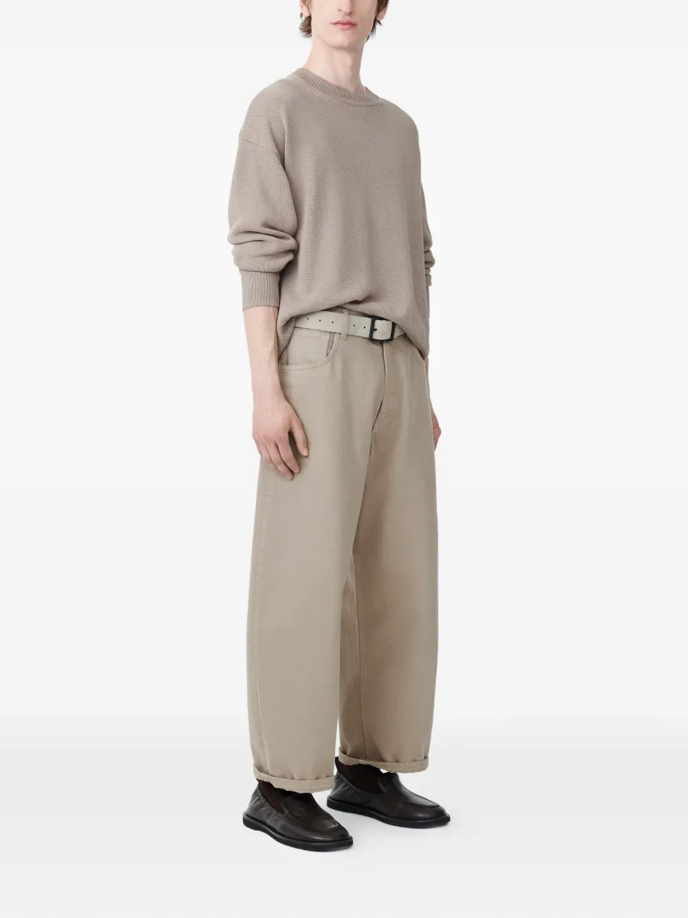  Studio Nicholson Ribbed Kami Knit - Neutrals 