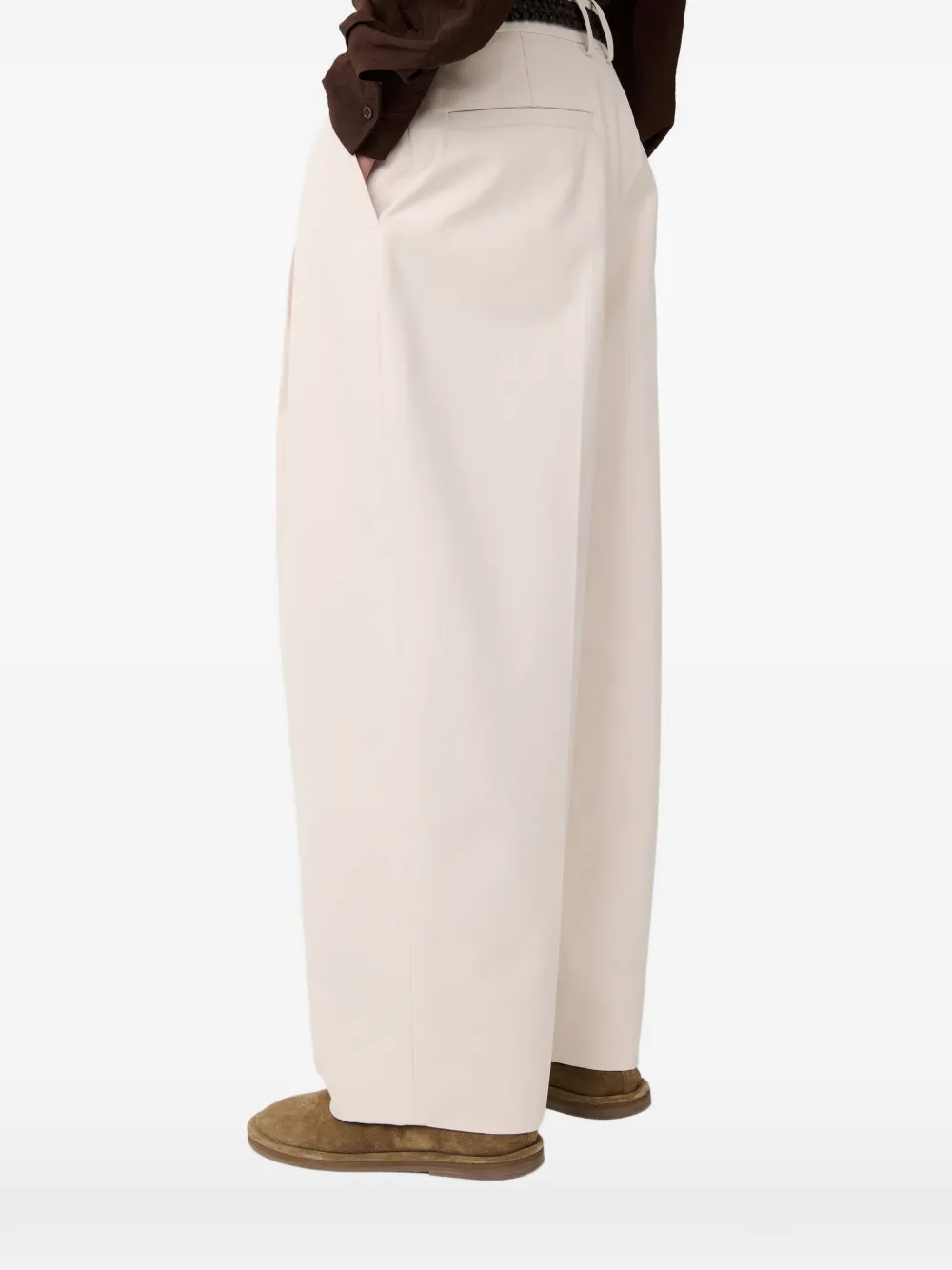Studio Nicholson Nasser geplooide broek Beige