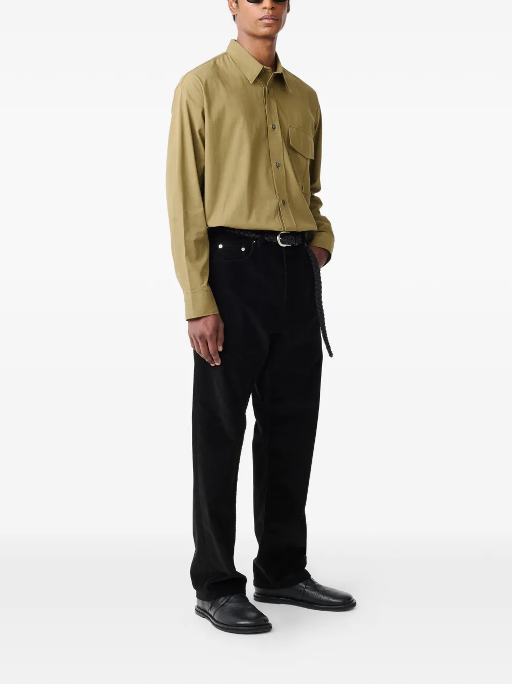  Studio Nicholson Riso Corduroy Trousers - Black 
