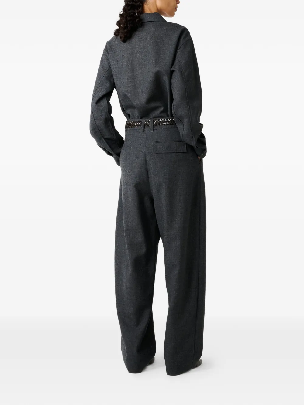 Studio Nicholson Pinole blouse met verlaagde schouders Grijs