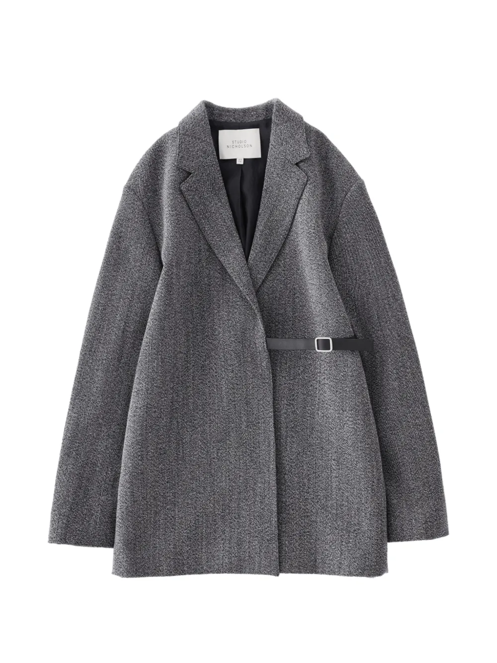 Studio Nicholson Silas Belted Jacket In Gray