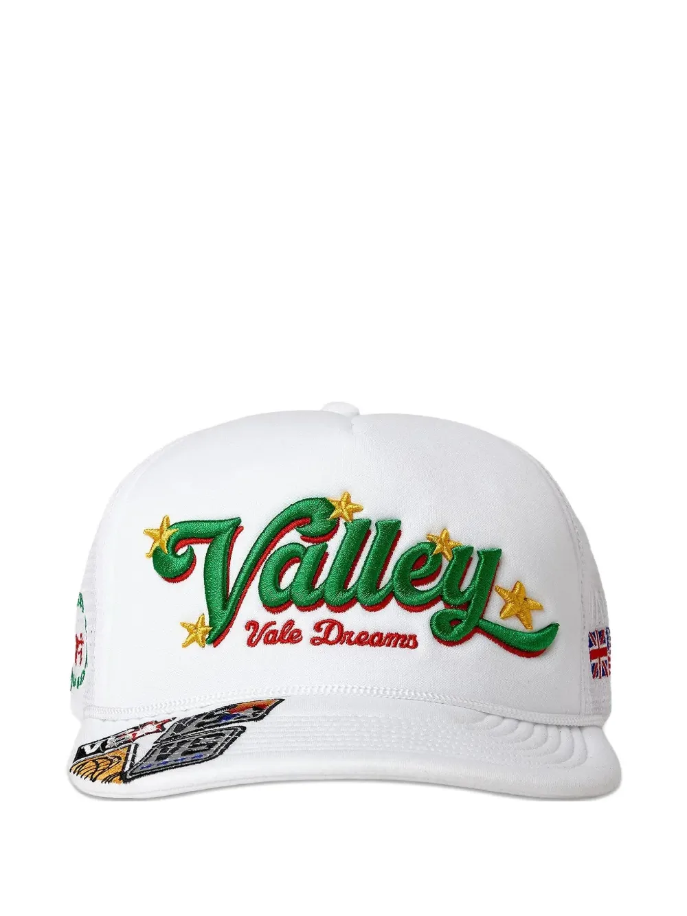 Vale embroidered trucker cap hat - Bianco