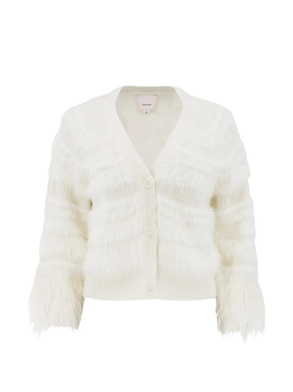 Cinq A Sept fringed-detail cardigan - Toni neutri