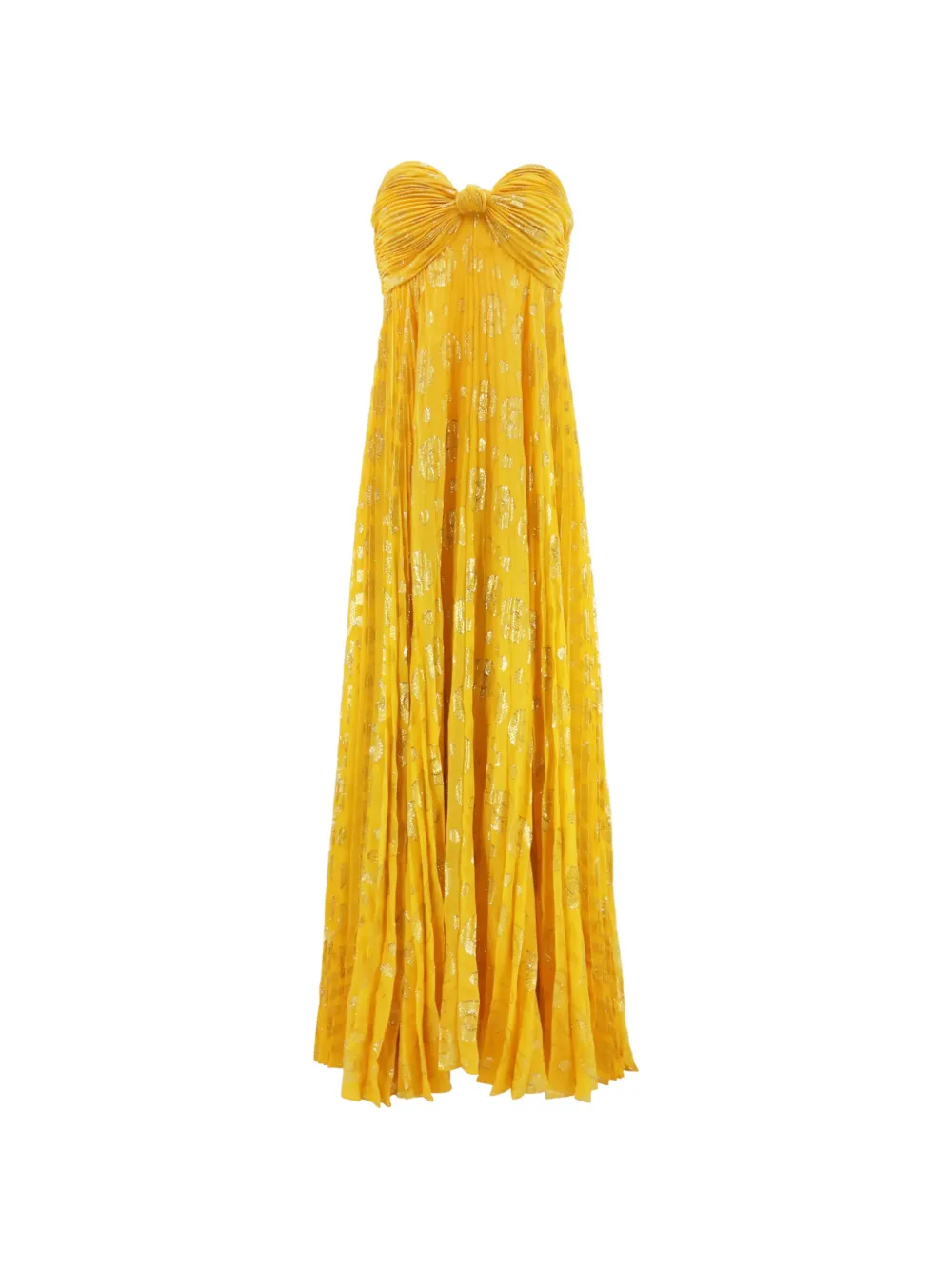 Alexis knot pleated dress - Giallo