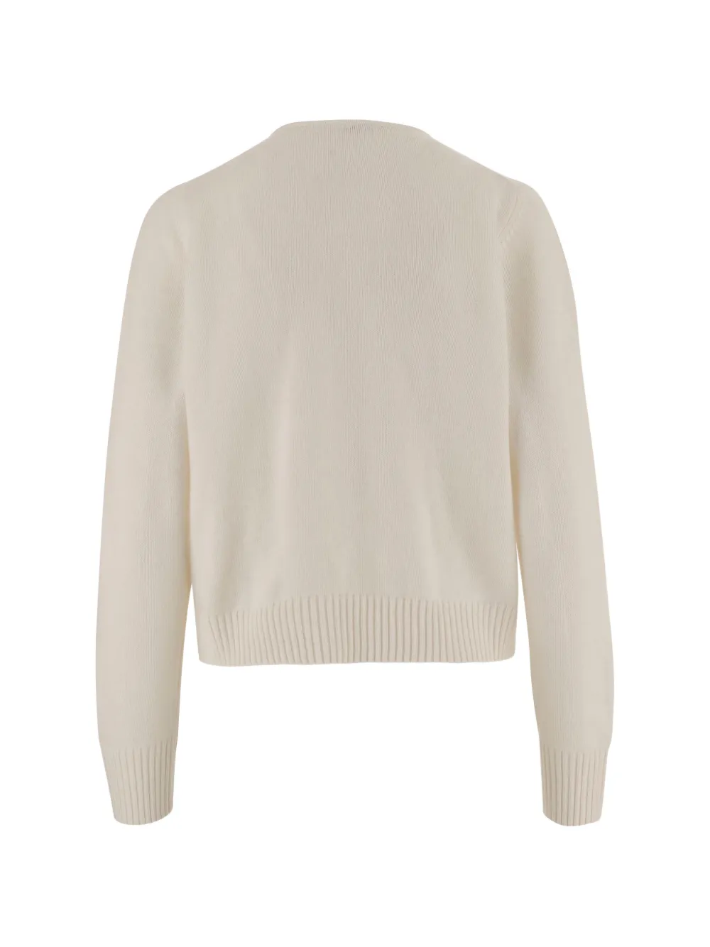 Double-Breasted Collarless Cardigan