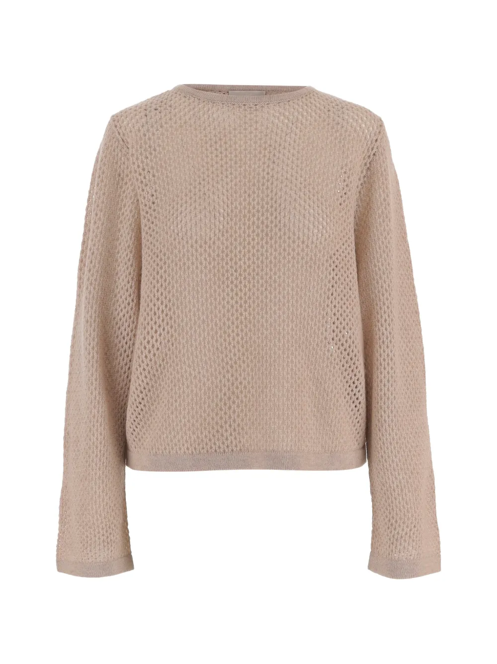 Allude geometric open-work knit sweater - Toni neutri