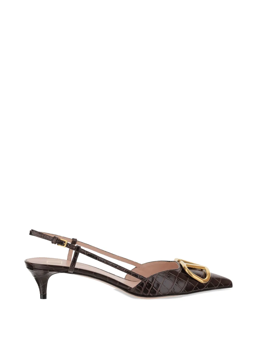 Valentino Garavani animal-print Vlogo pumps Bruin
