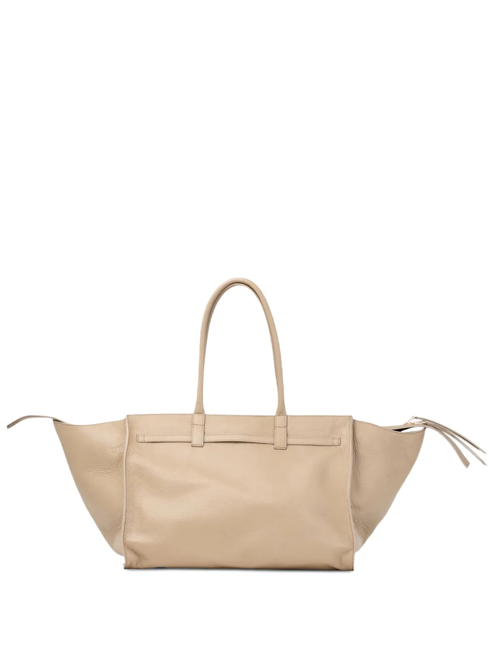 Benedetta Bruzziches Mame Weekend shopper met metalen detail Beige