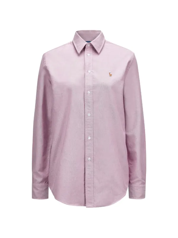 Polo Ralph Lauren Embroidered Logo Shirt in Pink