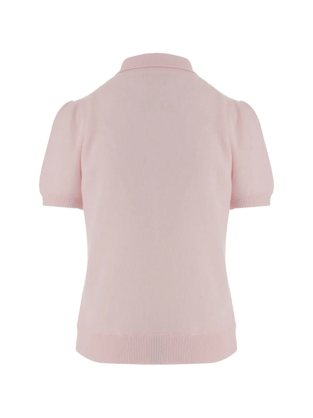  Allude Button Short-sleeves Polo Shirt - Pink 
