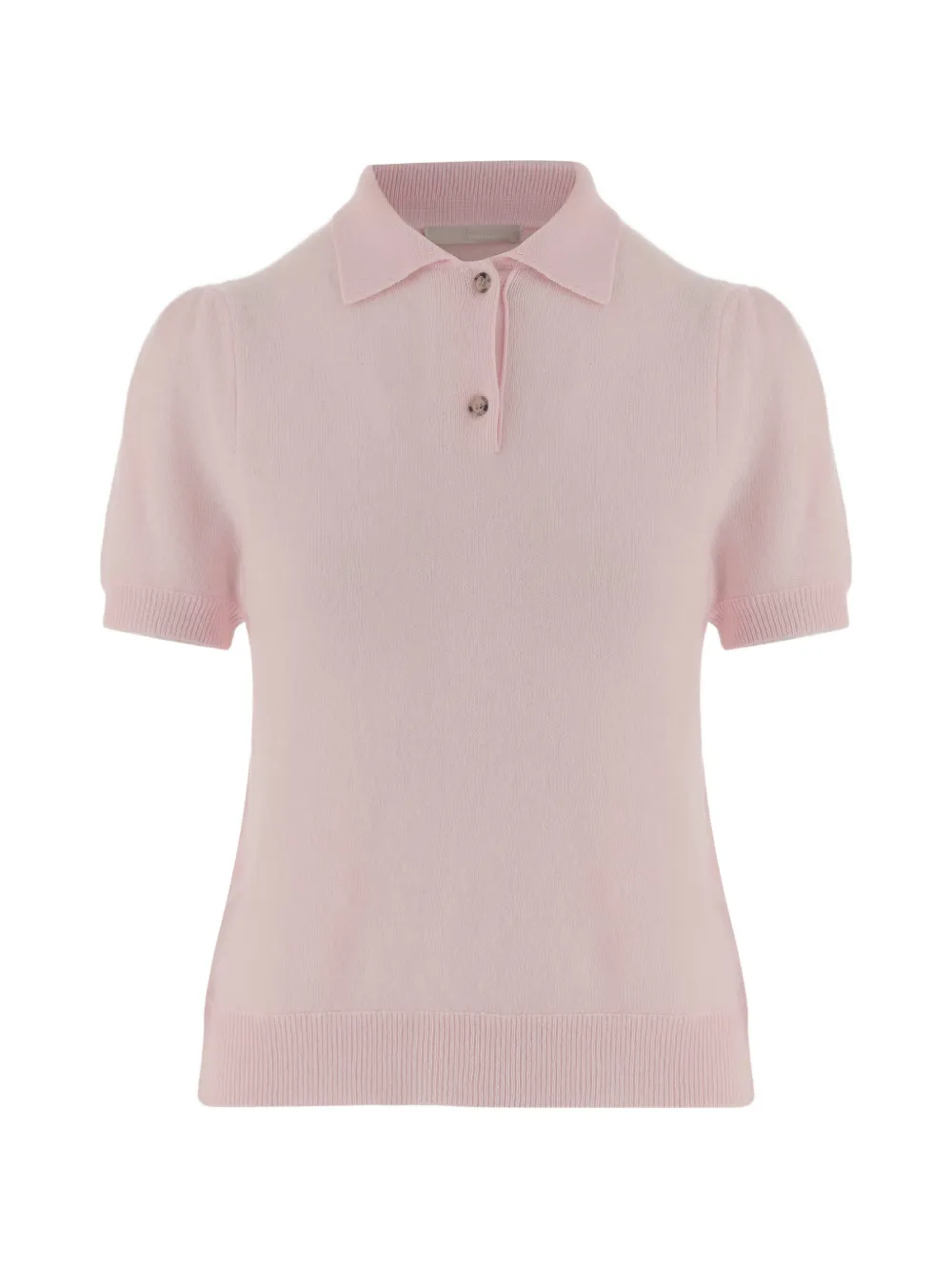 Allude button short-sleeves polo shirt - Rosa