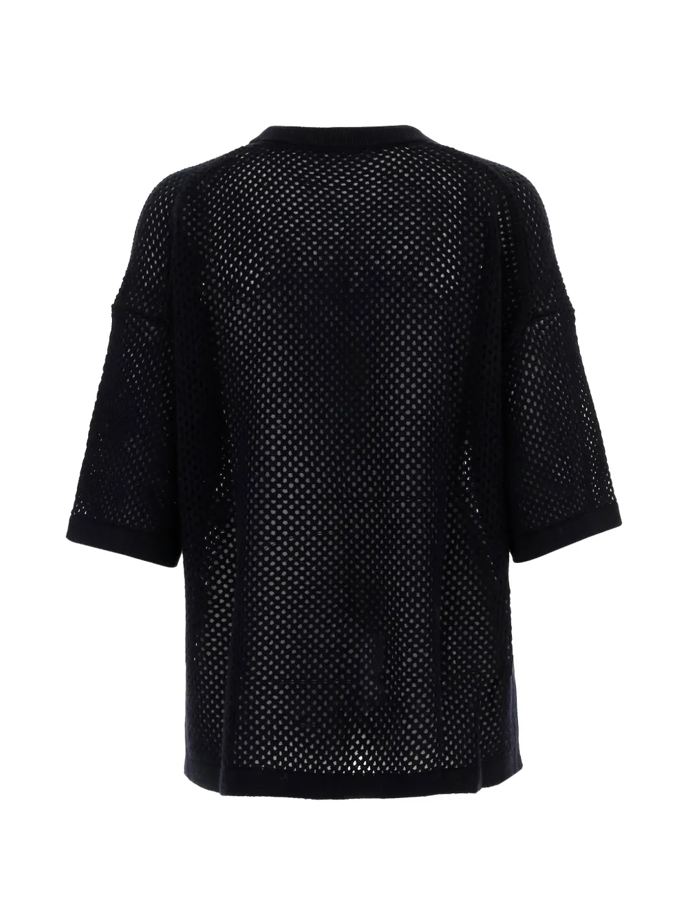  Allude Openwork Cardigan - Blue 