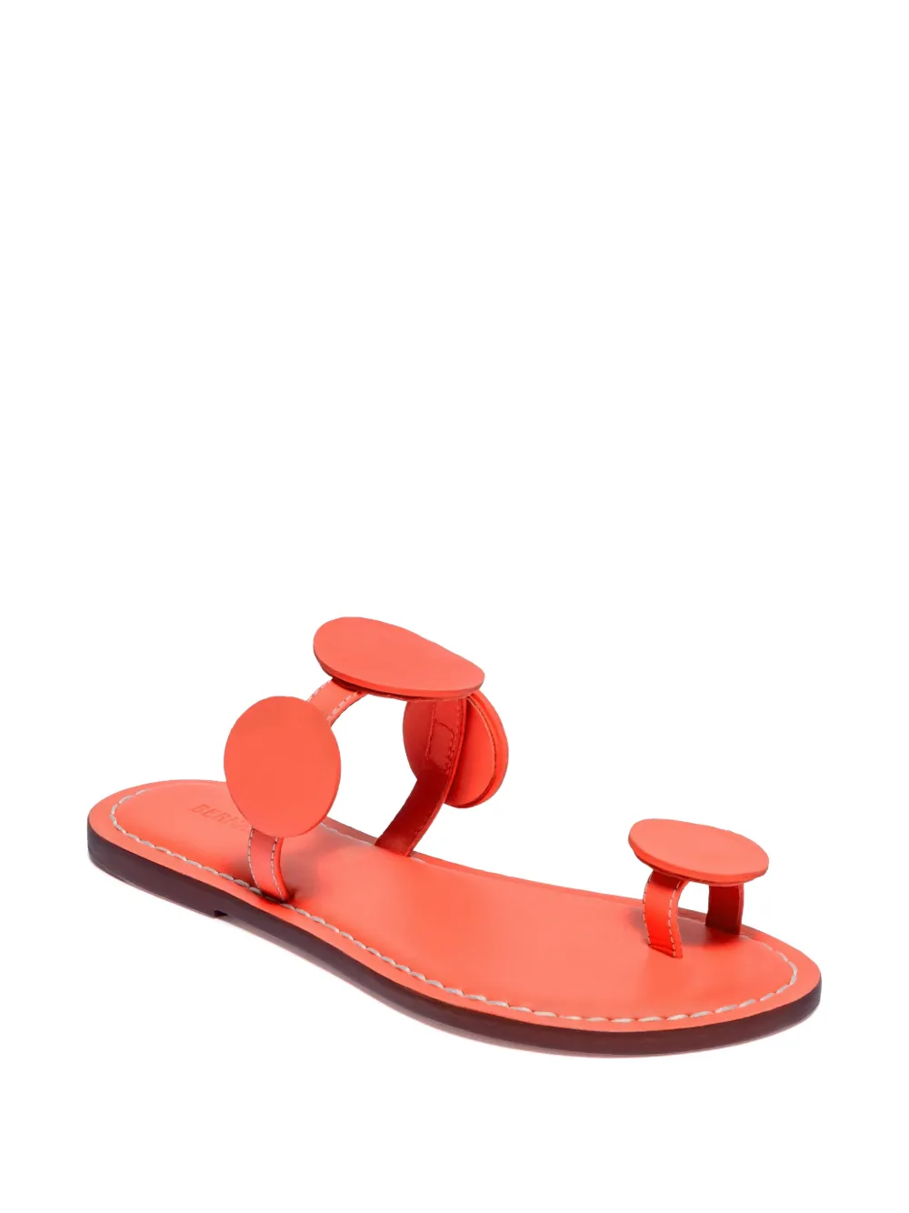  Bernardo New Moon Circle-detail Sandals - Orange 