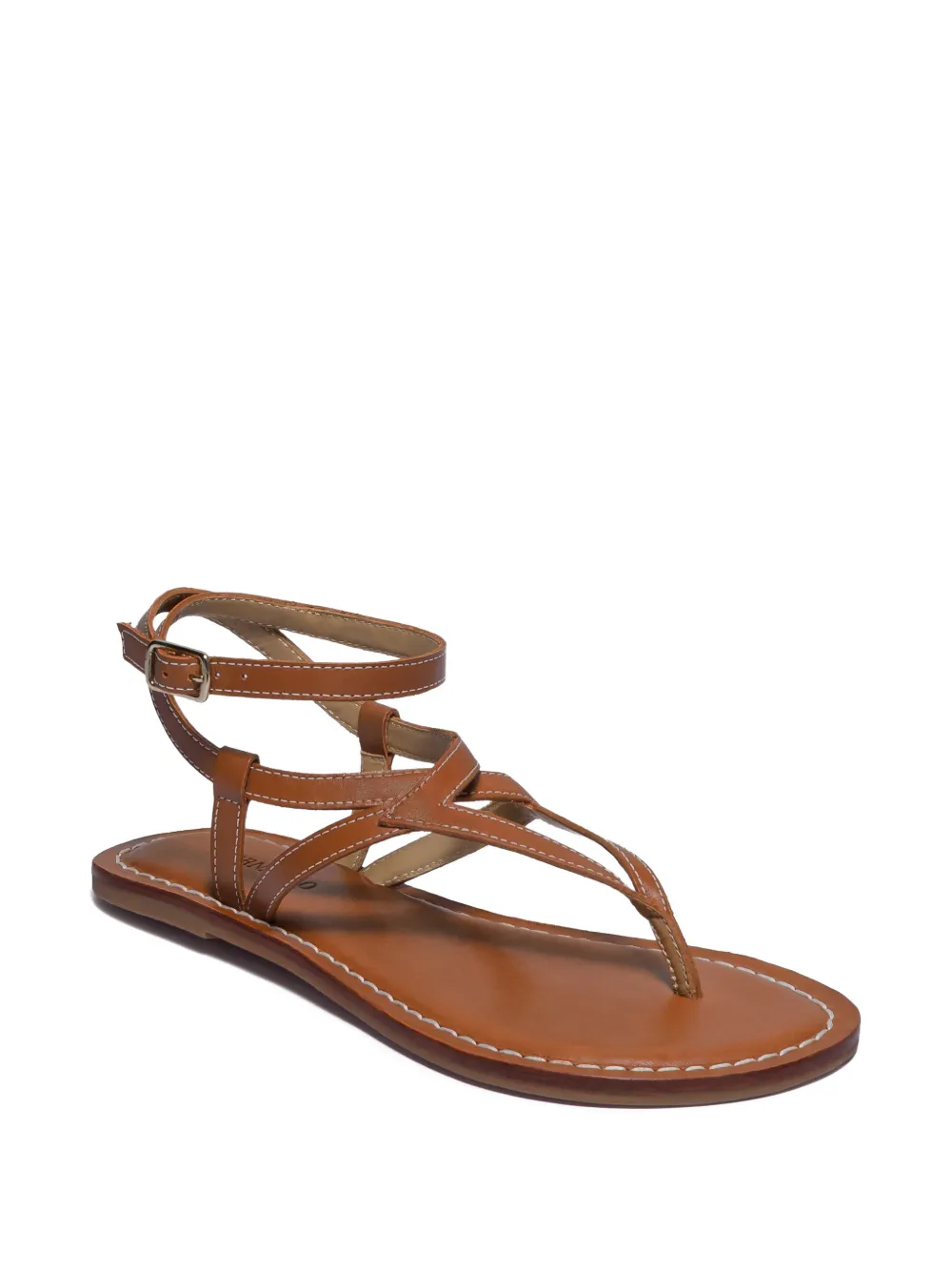  Bernardo Mallorie Crisscross Ankle-strap Sandals - Brown 