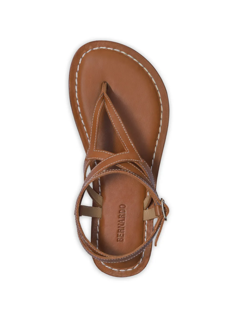  Bernardo Mallorie Crisscross Ankle-strap Sandals - Brown 