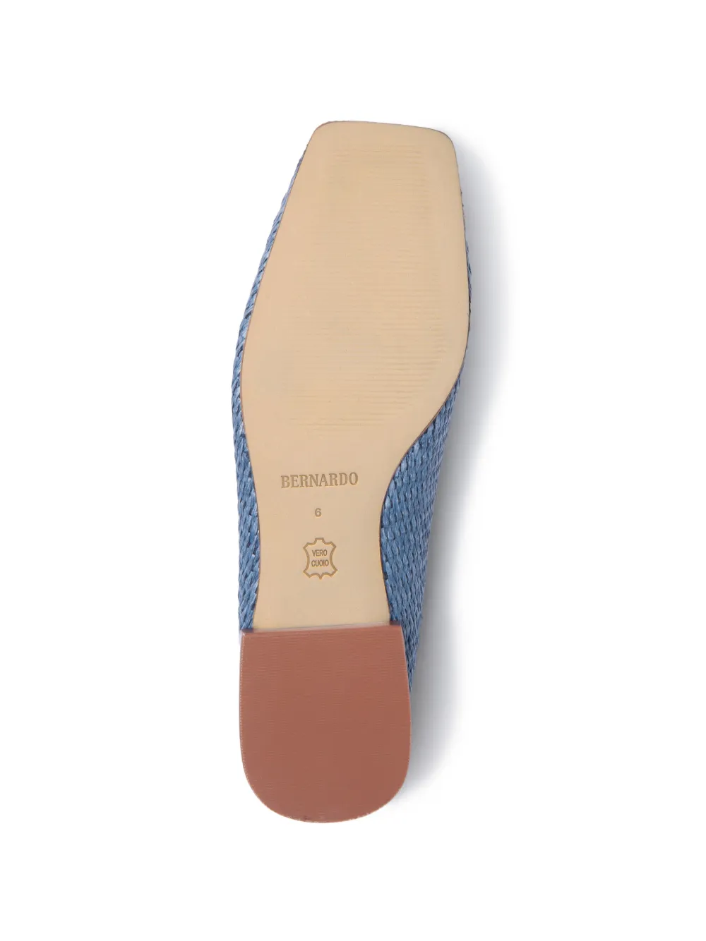 Bernardo Porto geweven muiltjes Blauw