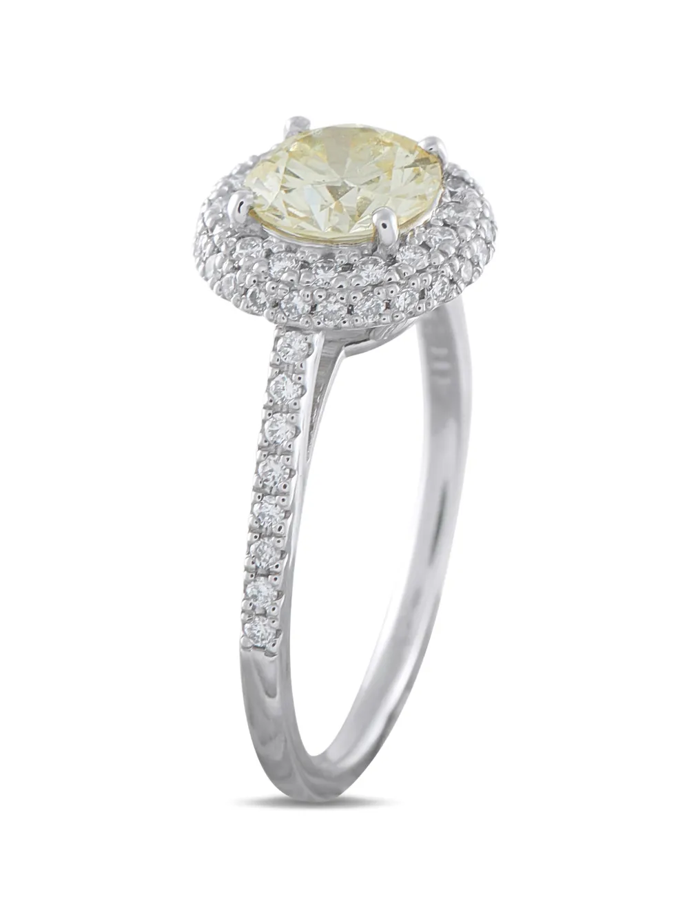 LB Exclusive diamond double halo ring - Silber