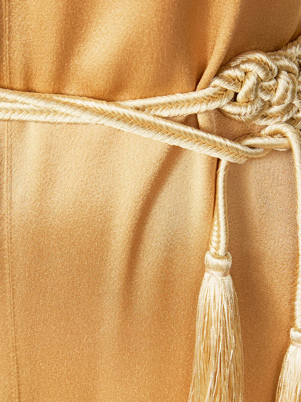  Forte Forte Tassel-belt Midi Dress - Neutrals 