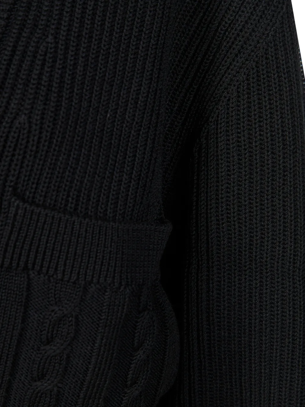  Victoria Beckham Button Cropped Cardigan - Black 