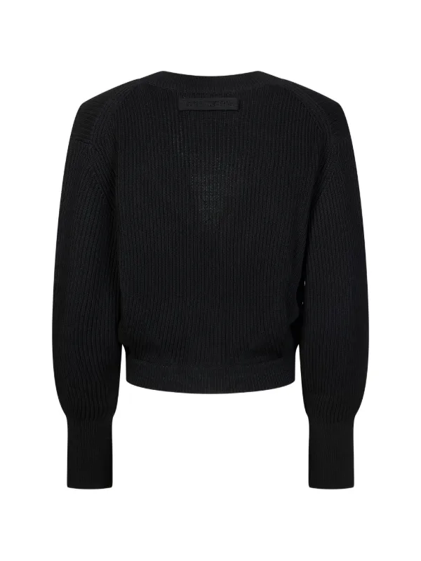 Victoria Beckham ribbed-knit Cropped Cardigan | Neutrals | FARFETCH