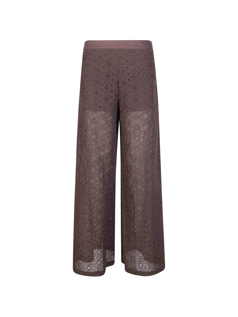 PINKO embroidered trousers - Marrone