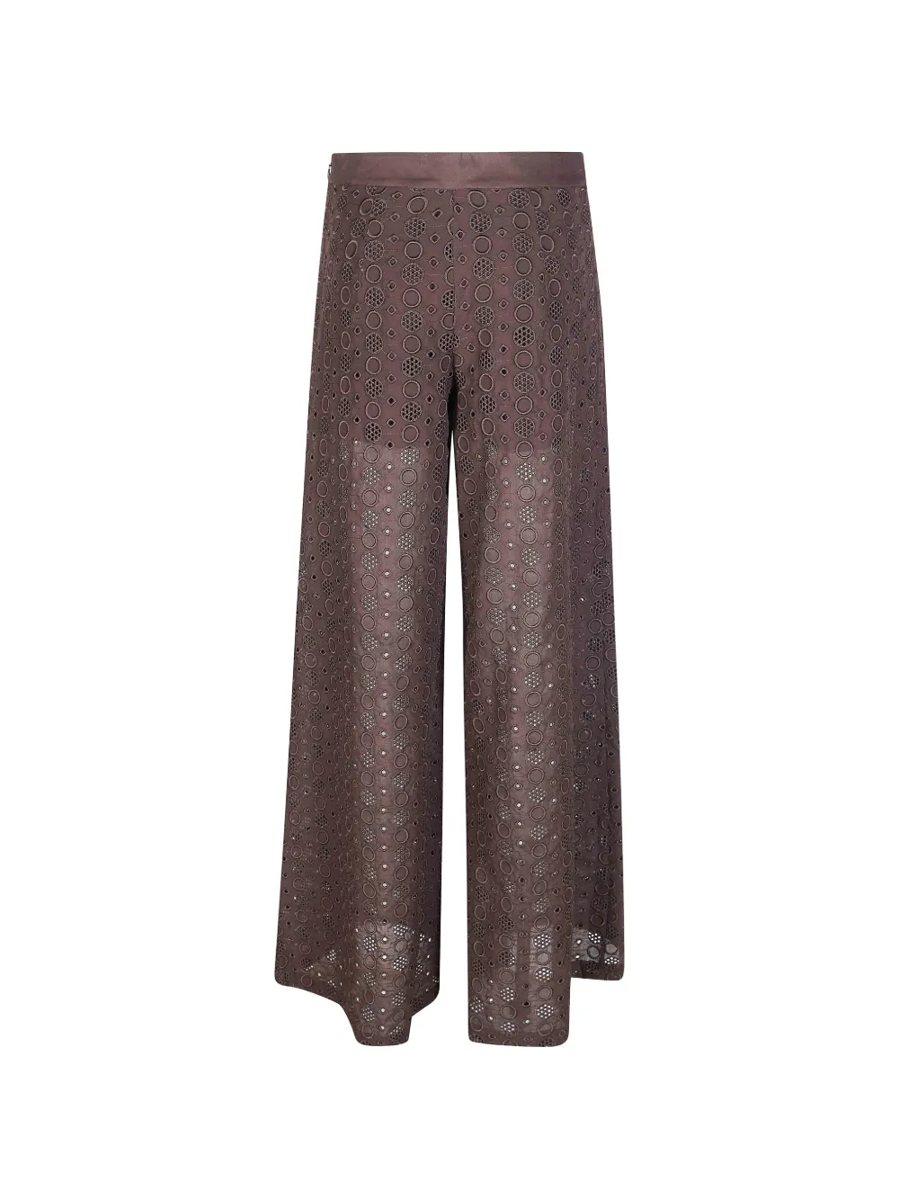 PINKO Broek met borduurwerk Bruin