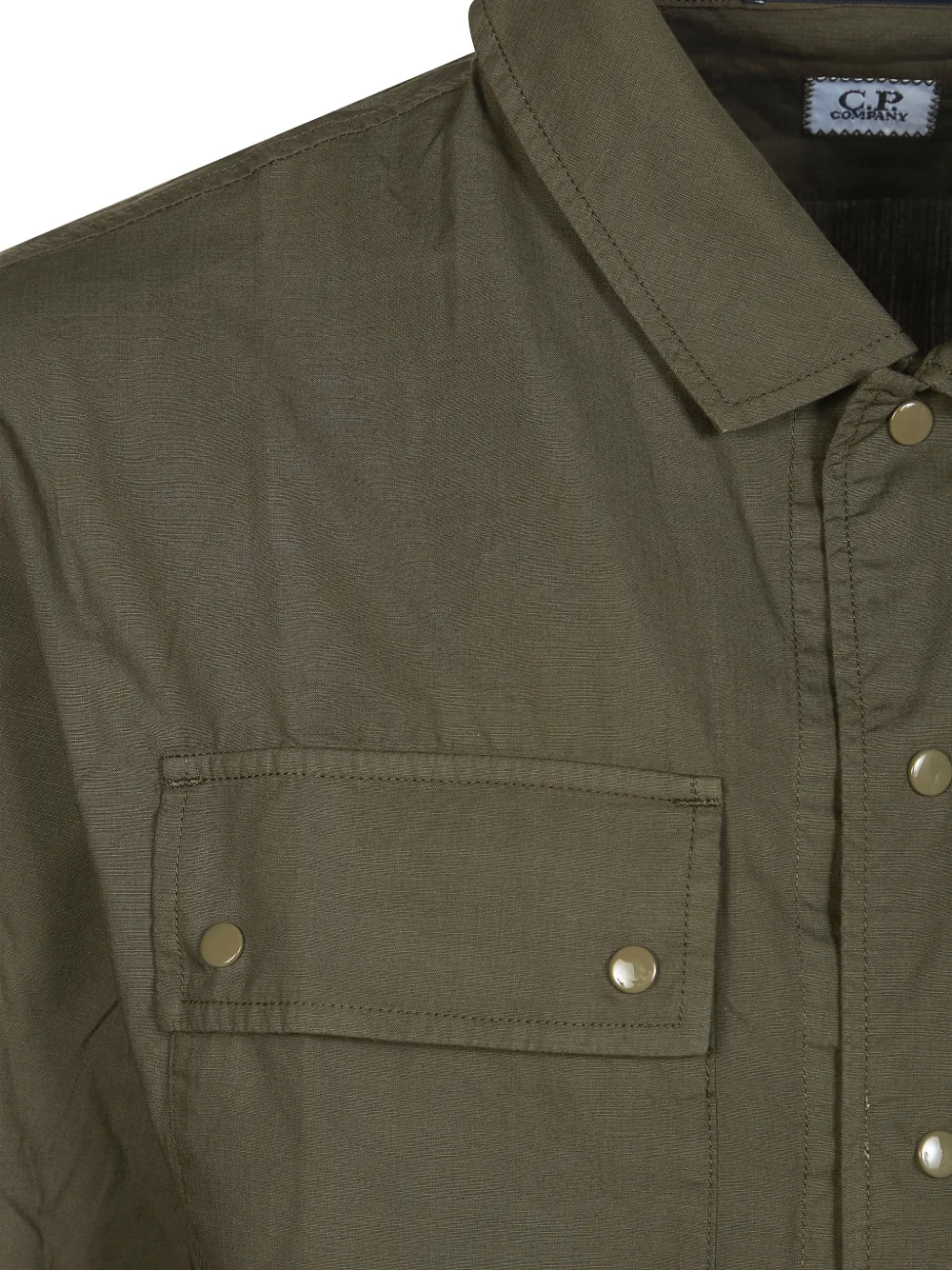  C.p. Company Buttoned Short-sleeve Shirt Jacket - Green 