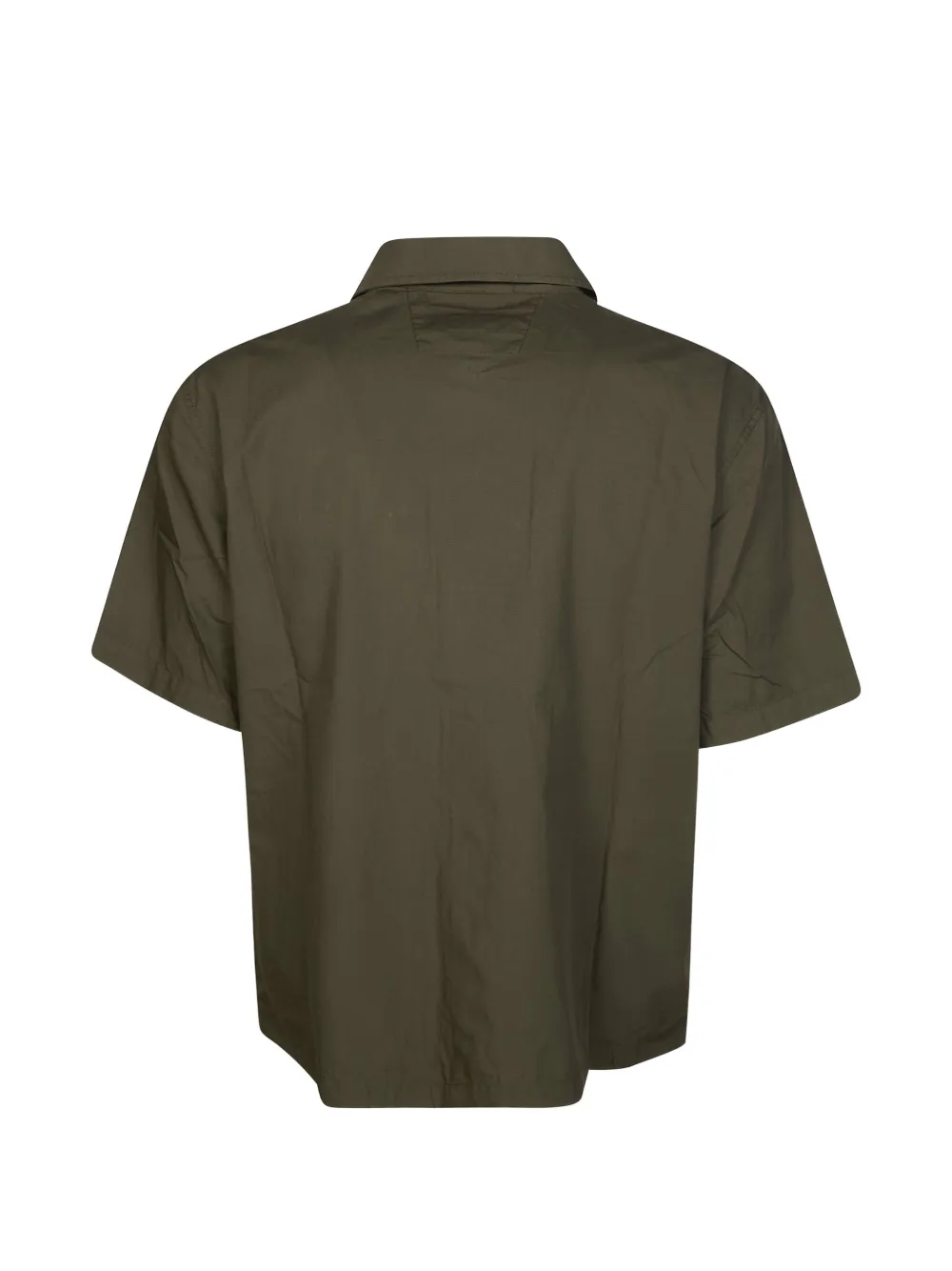 C.p. Company Buttoned Short-sleeve Shirt Jacket - Green 