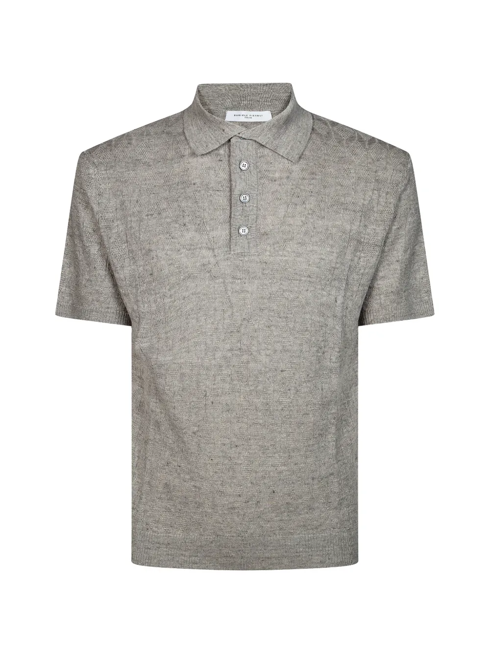 Daniele Fiesoli textured polo shirt - Grigio
