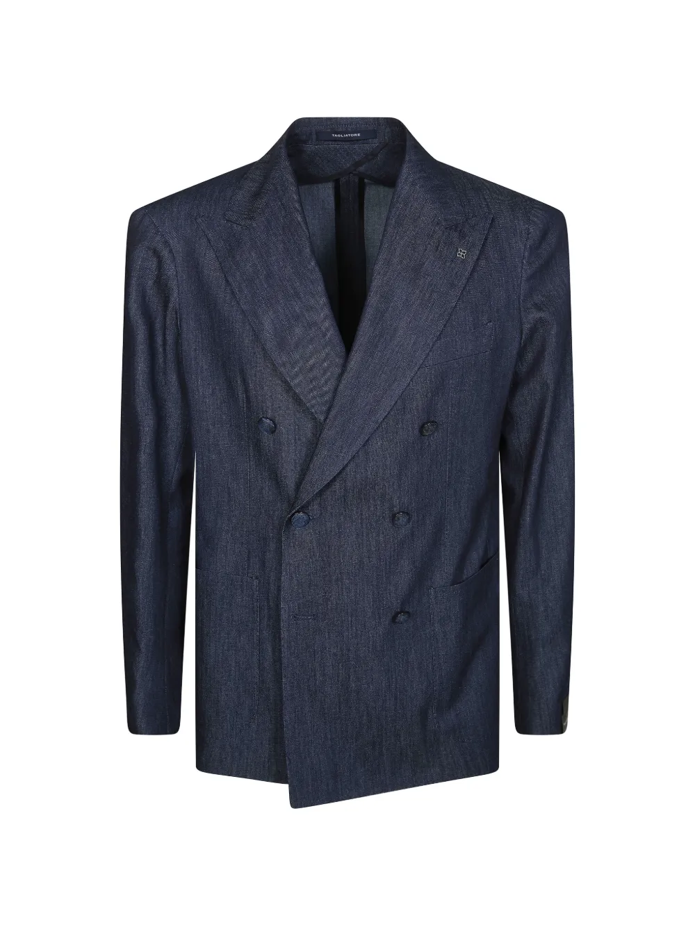Tagliatore double-breasted peak-lapel jacket - Blau