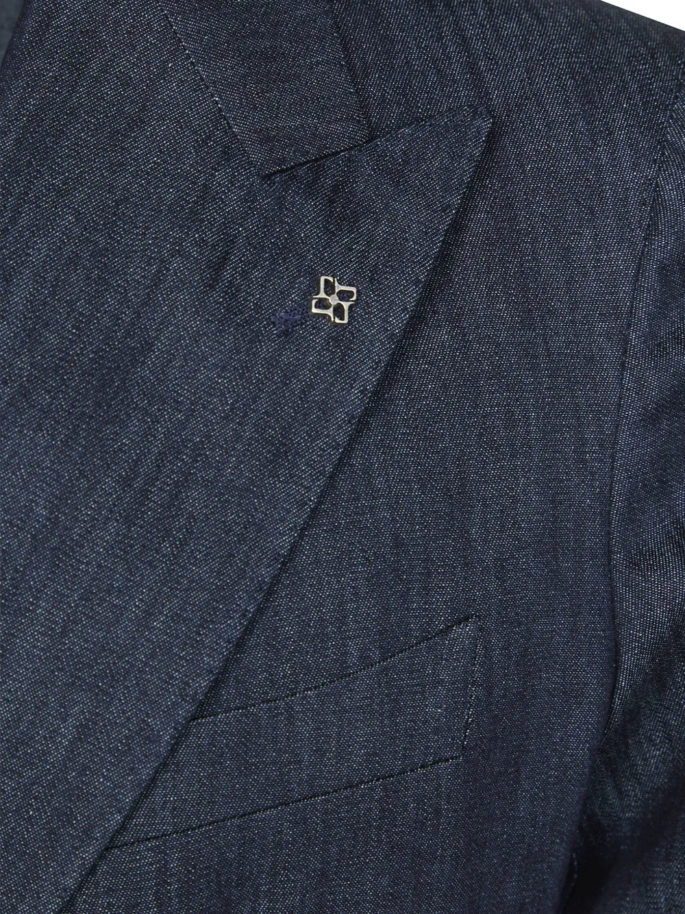 Tagliatore Jack met puntige revers en dubbele rij knopen Blauw
