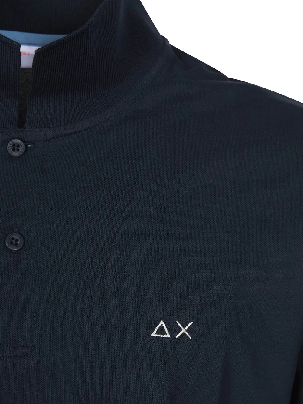 Sun68 Poloshirt met geborduurd logo Blauw