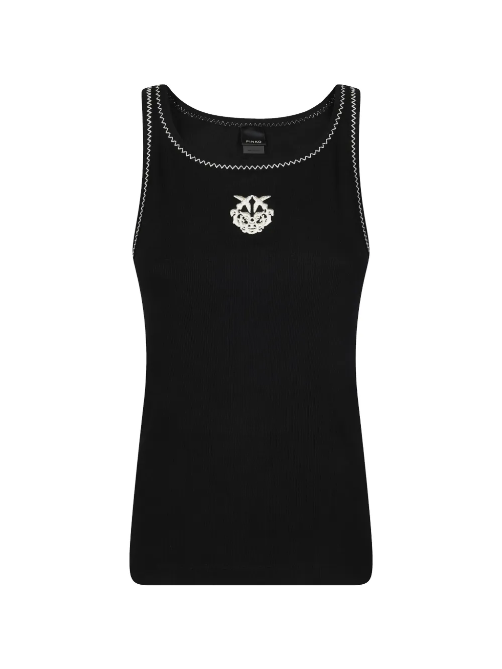PINKO logo-detail tank top - Nero