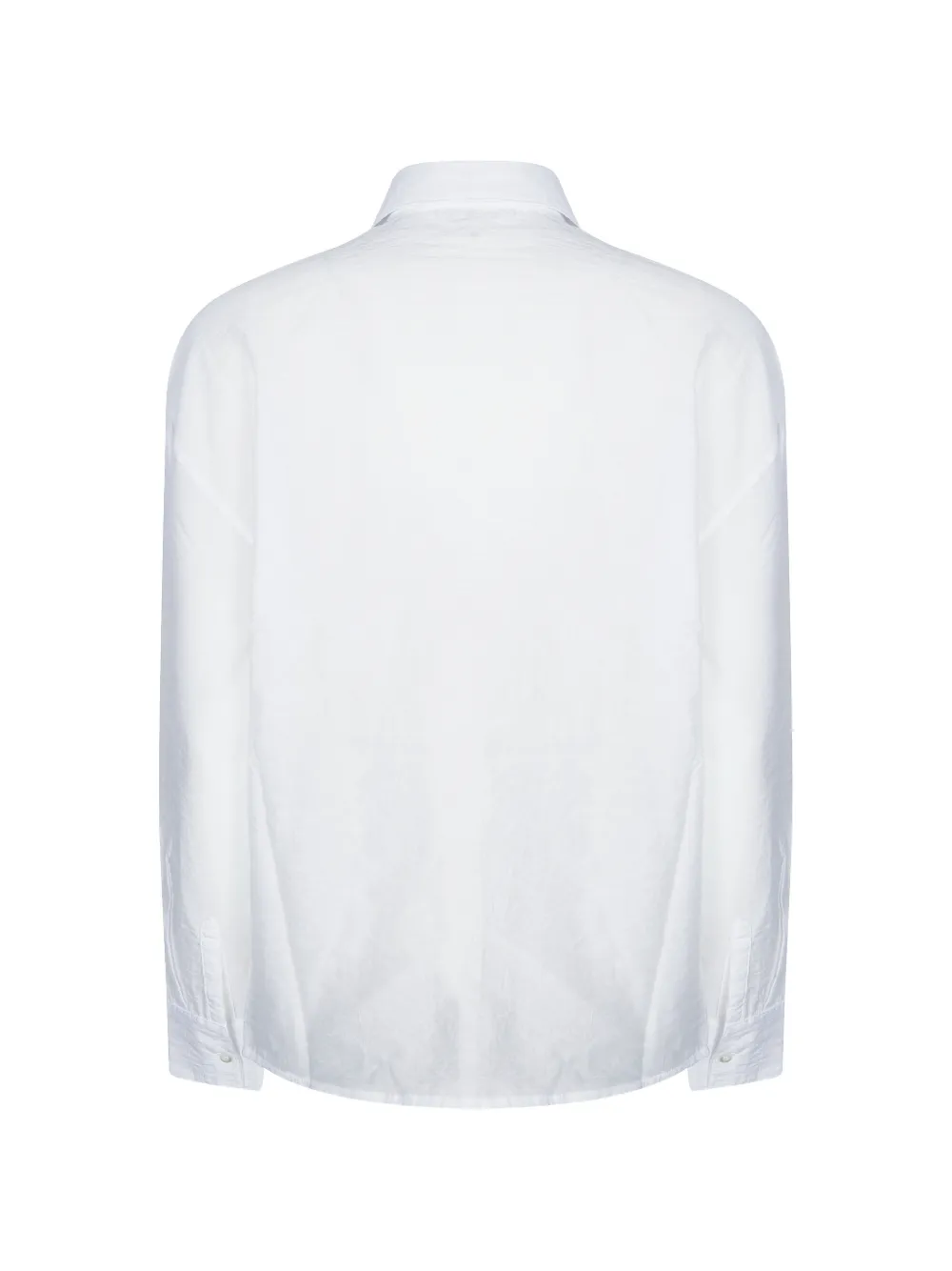  Alpha Studio Voile Ruffled Shirt - White 