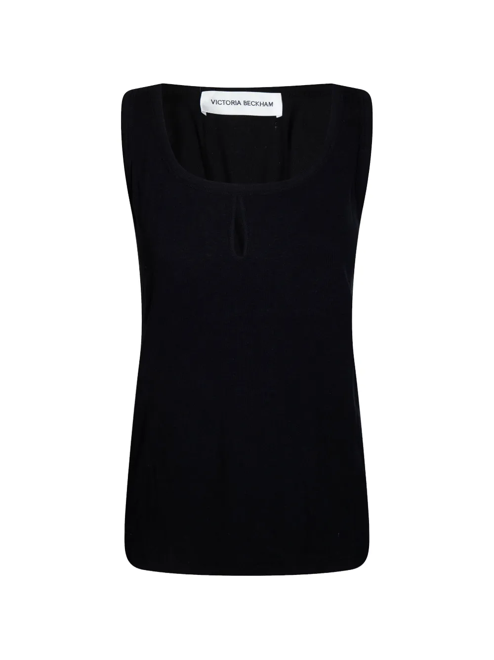 Victoria Beckham Split Tank Top In Black