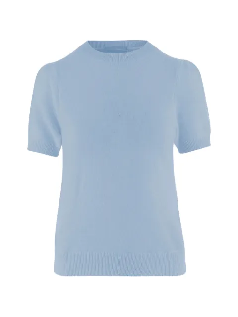 Allude short-sleeve ribbed-knit T-shirt
