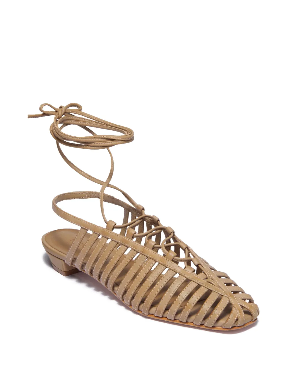  Bernardo Geneva Tie Lace-up Sandals - Neutrals 