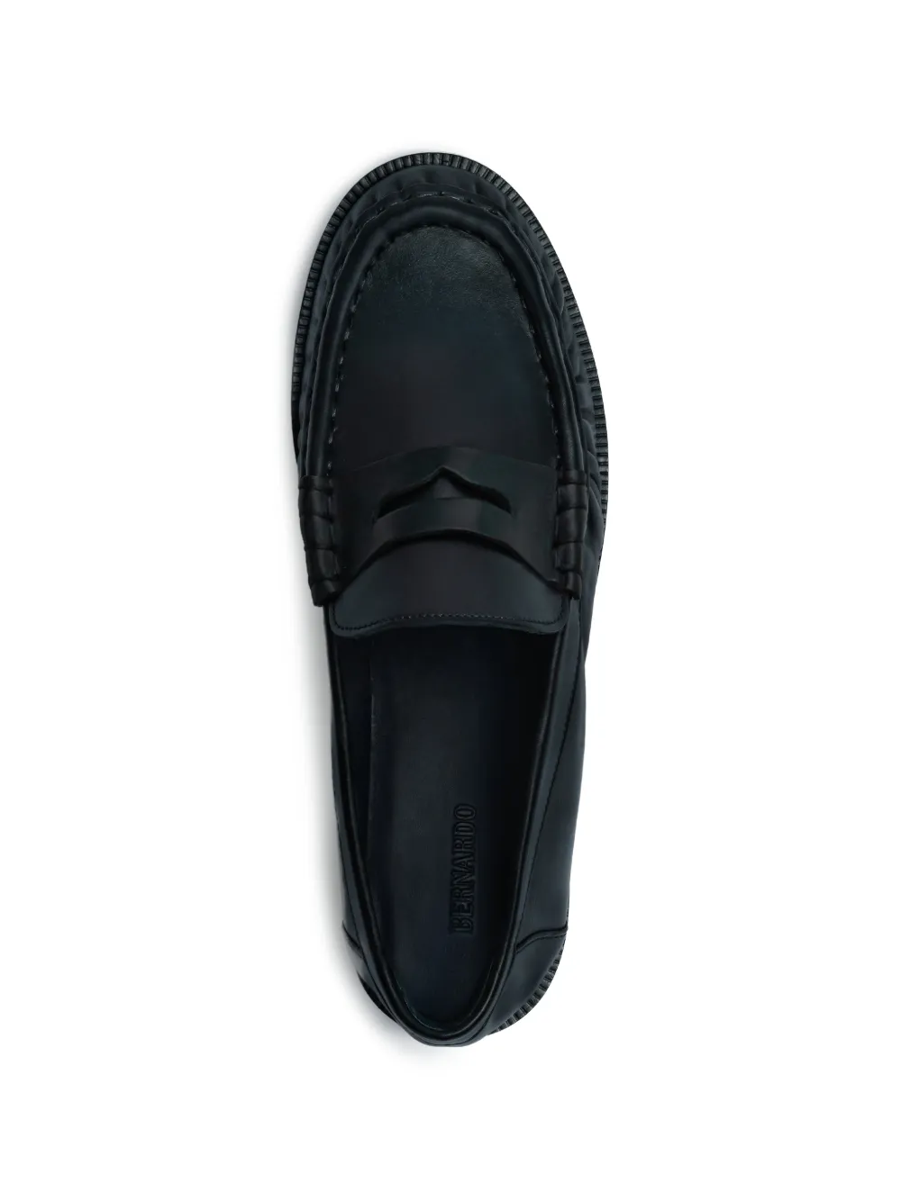  Bernardo Tilda Leather Loafers - Black 