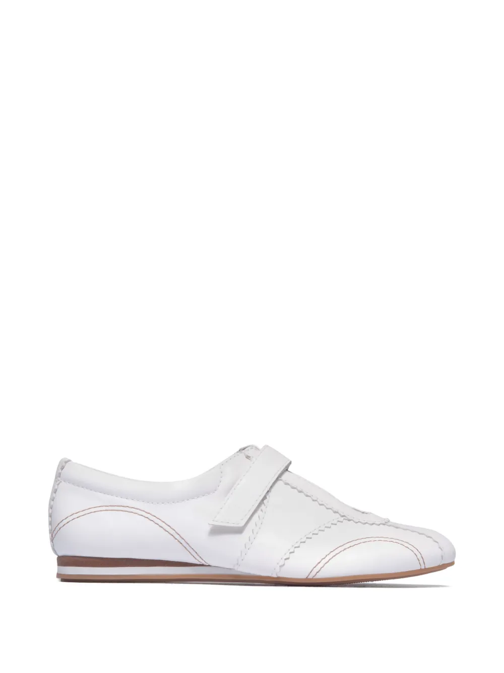 Bernardo Bozano topstitched strap sneakers - Weiß