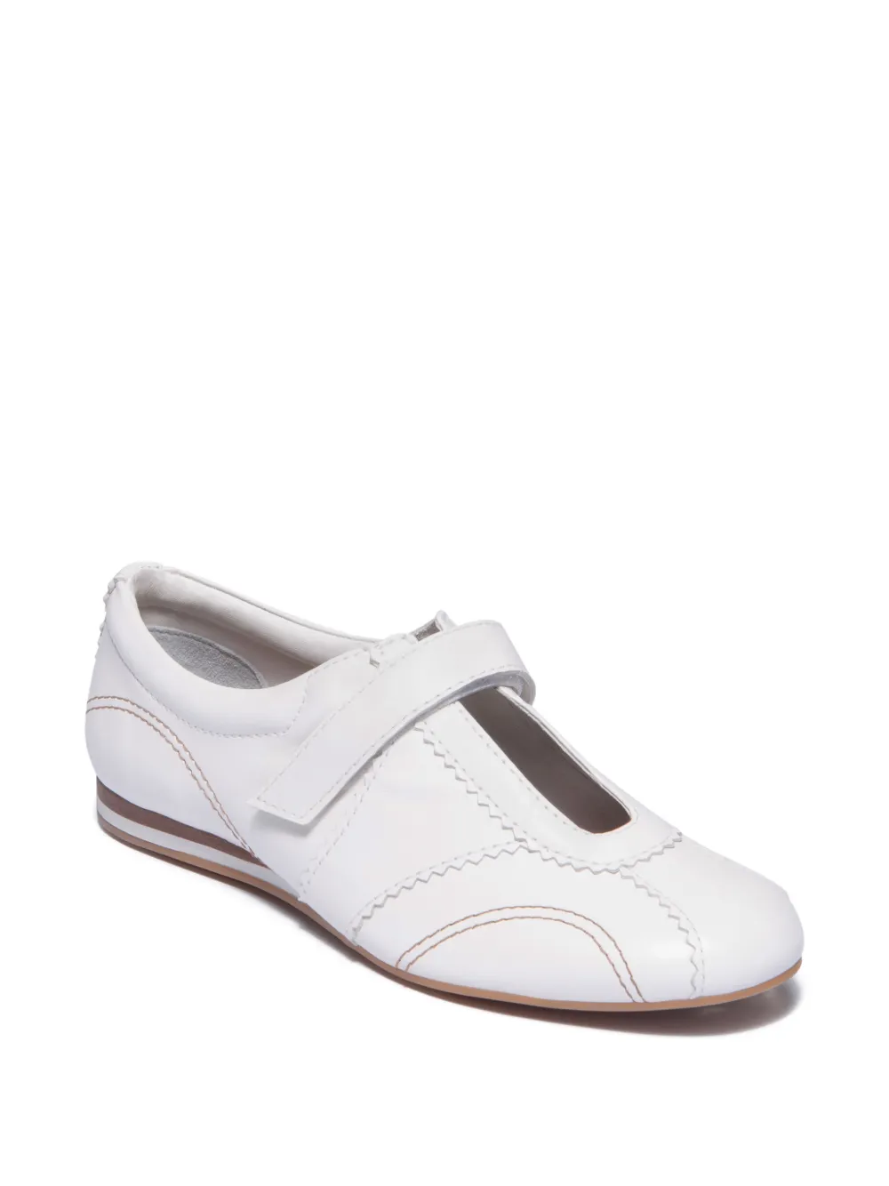  Bernardo Bozano Topstitched Strap Sneakers - White 