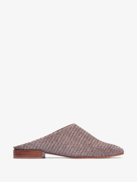 Bernardo Porto woven block-heel mules