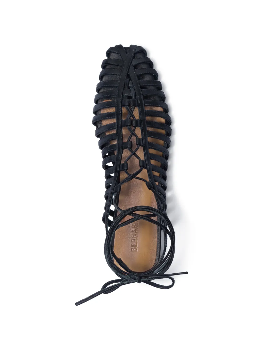  Bernardo Geneva Strappy Tie Sandals - Black 