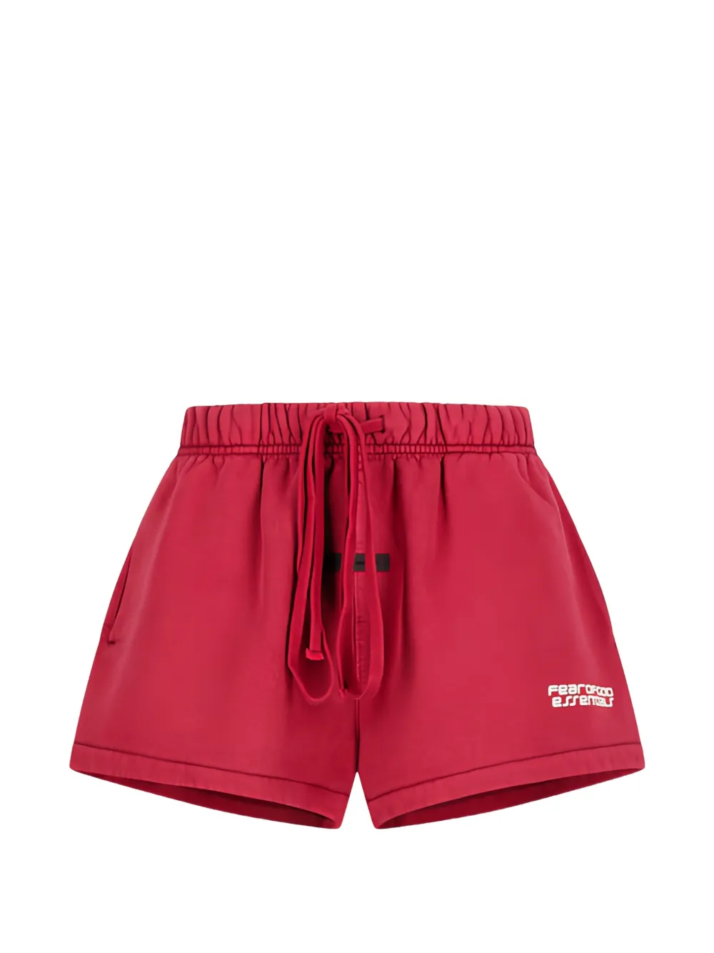 FEAR OF GOD ESSENTIALS drawstring track shorts - Rosso