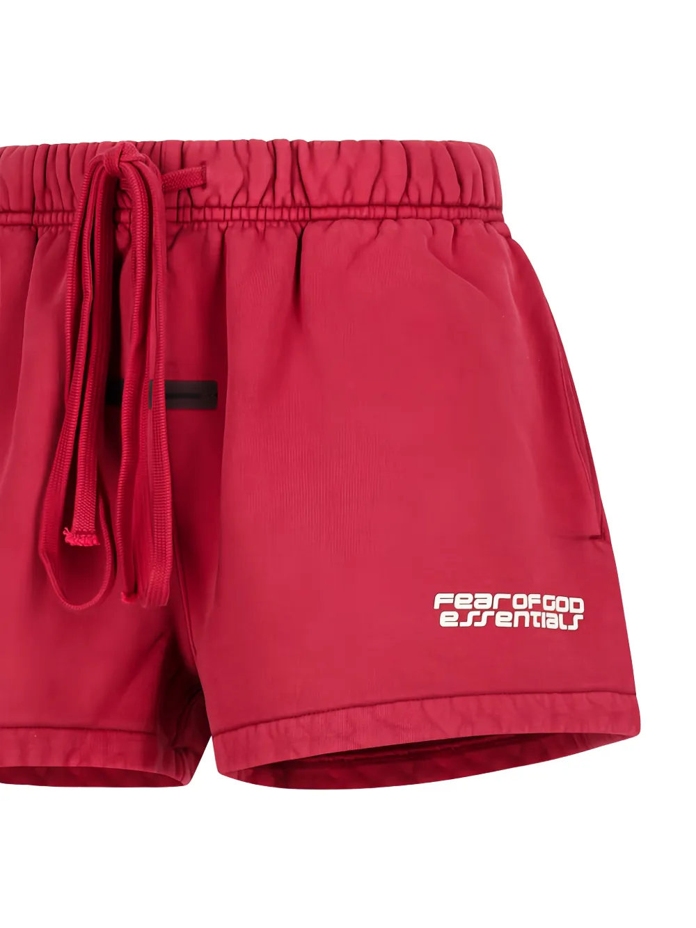  Fear Of God Essentials Drawstring Track Shorts - Red 