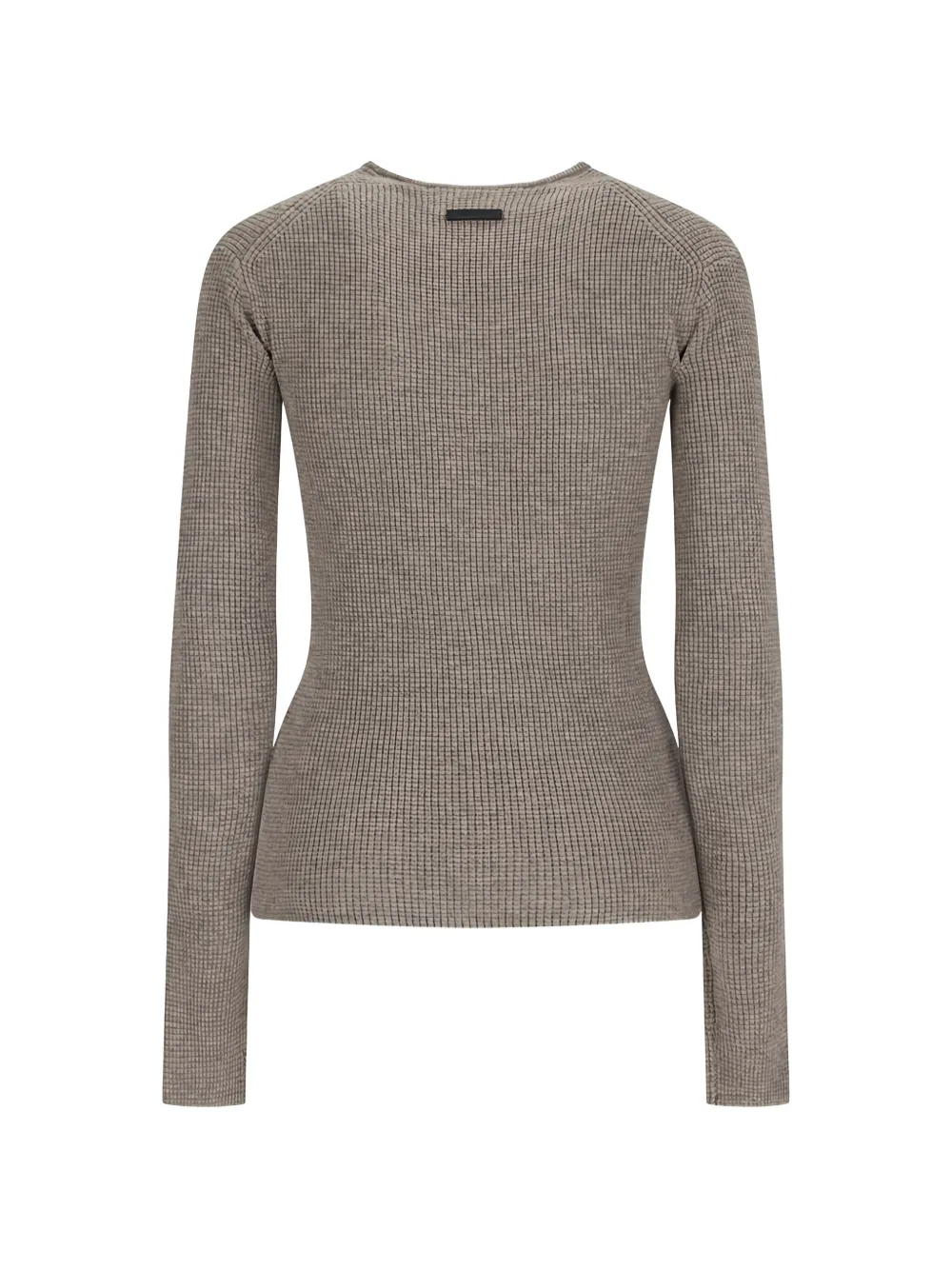  Fear Of God Essentials Waffle-knit Long-sleeve Sweater - Neutrals 