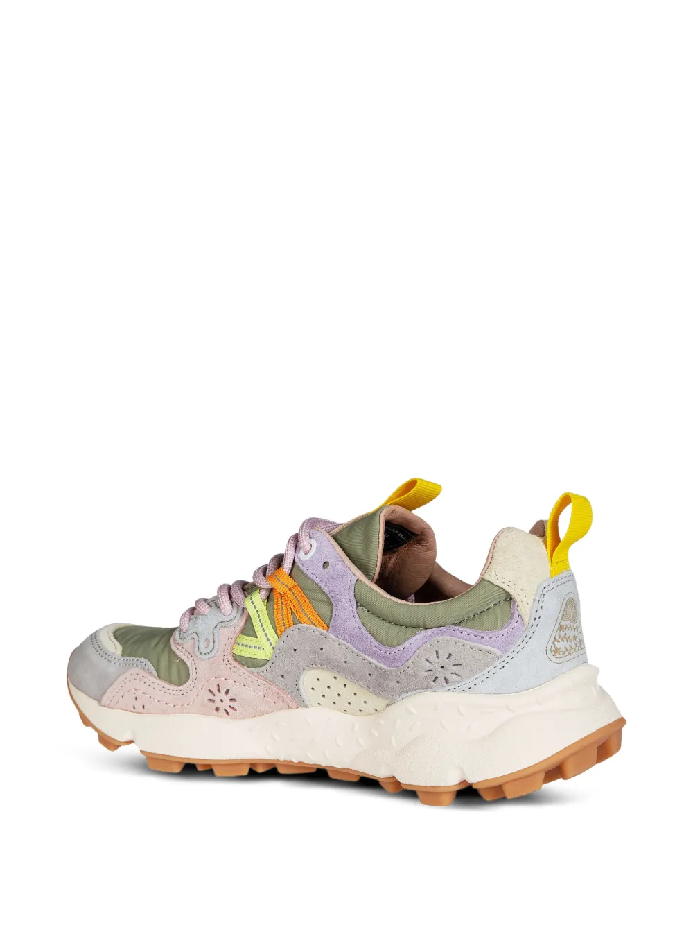 FLOWER MOUNTAIN Yamano 3 panelled sneakers Roze